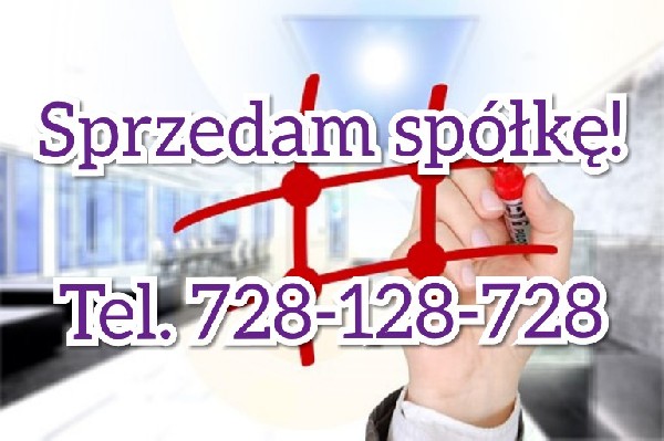 Sprzedam Spółkę Z Czystym Kontem. Tel. 728-128-728