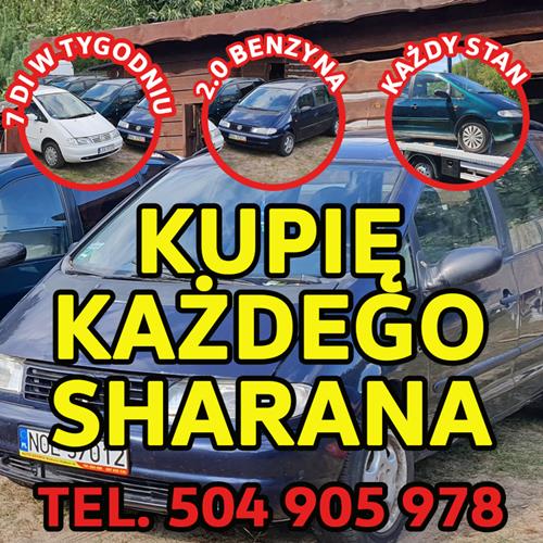 Skup Vw Sharan, Kupię Każdego Sharana 2.0 Benzyna / Kupię Toyote,kaczka,atos,vw Golf 1.8