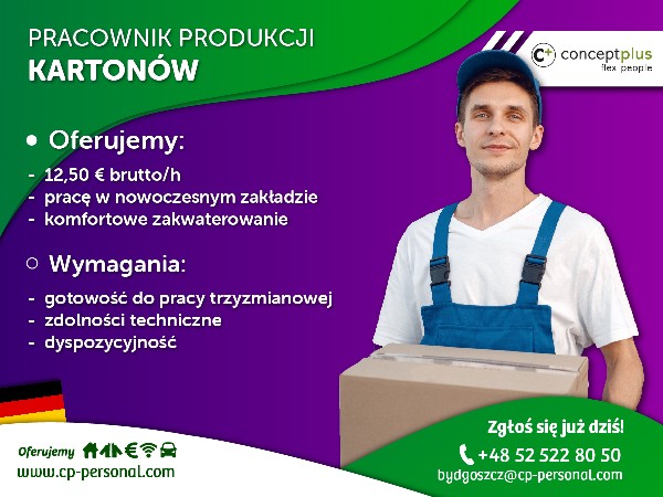 Pracownik Produkcji ( K/m ) - Produkcja Kartonów I Opakowań - Niemcy