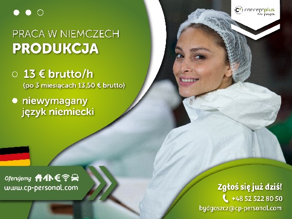 Pracownik Produkcji (k/m) Bez Znajomości Języka - Nawet Do 13,50 € Brutto/h!