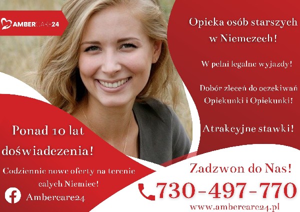 Praca Jako Opiekun/ka W Niemczech Od Zaraz! Do 1800€ Na Rękę!