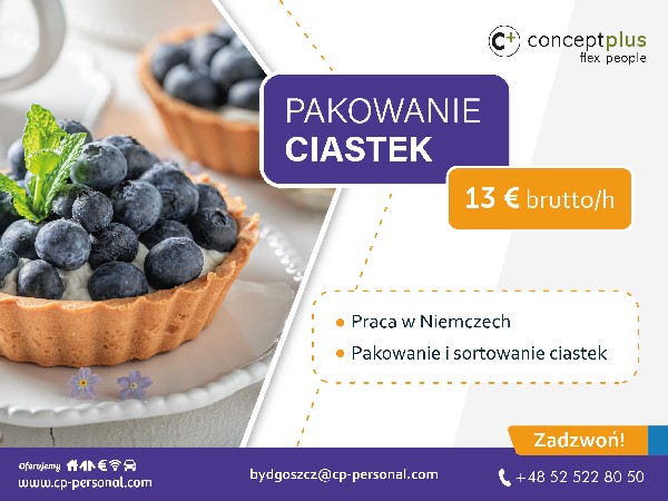 Pracownik Produkcji (k/m) - Pakowanie Ciastek - Niemcy